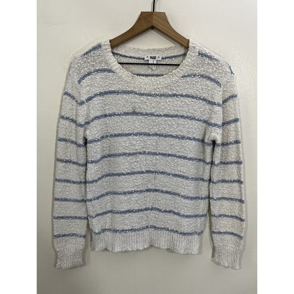 Coastal Nautical Minimalist Preppy Stripe Sweater XS Capsule Luxury Parisian Y2K - Picture 1 of 11
